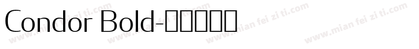 Condor Bold字体转换